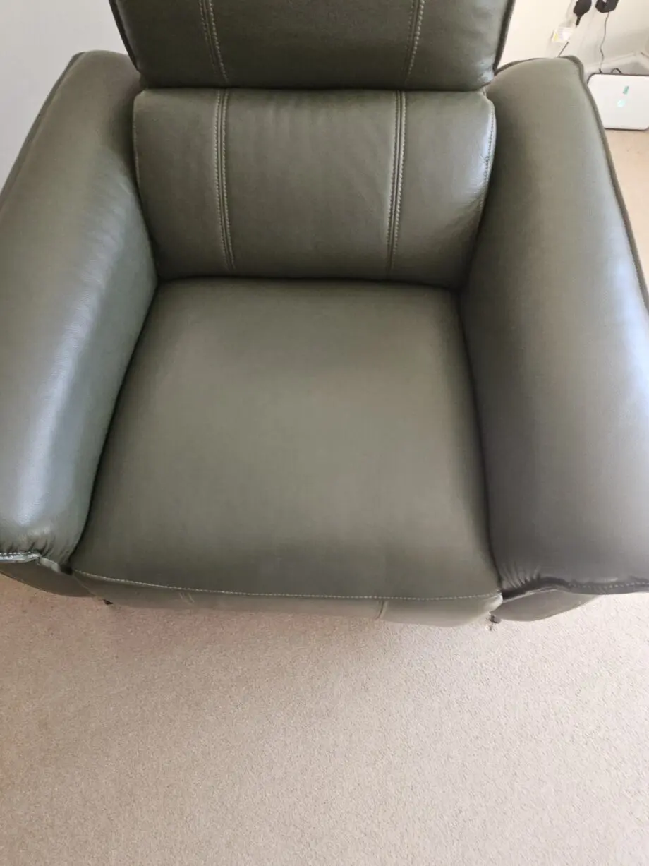Green armchair