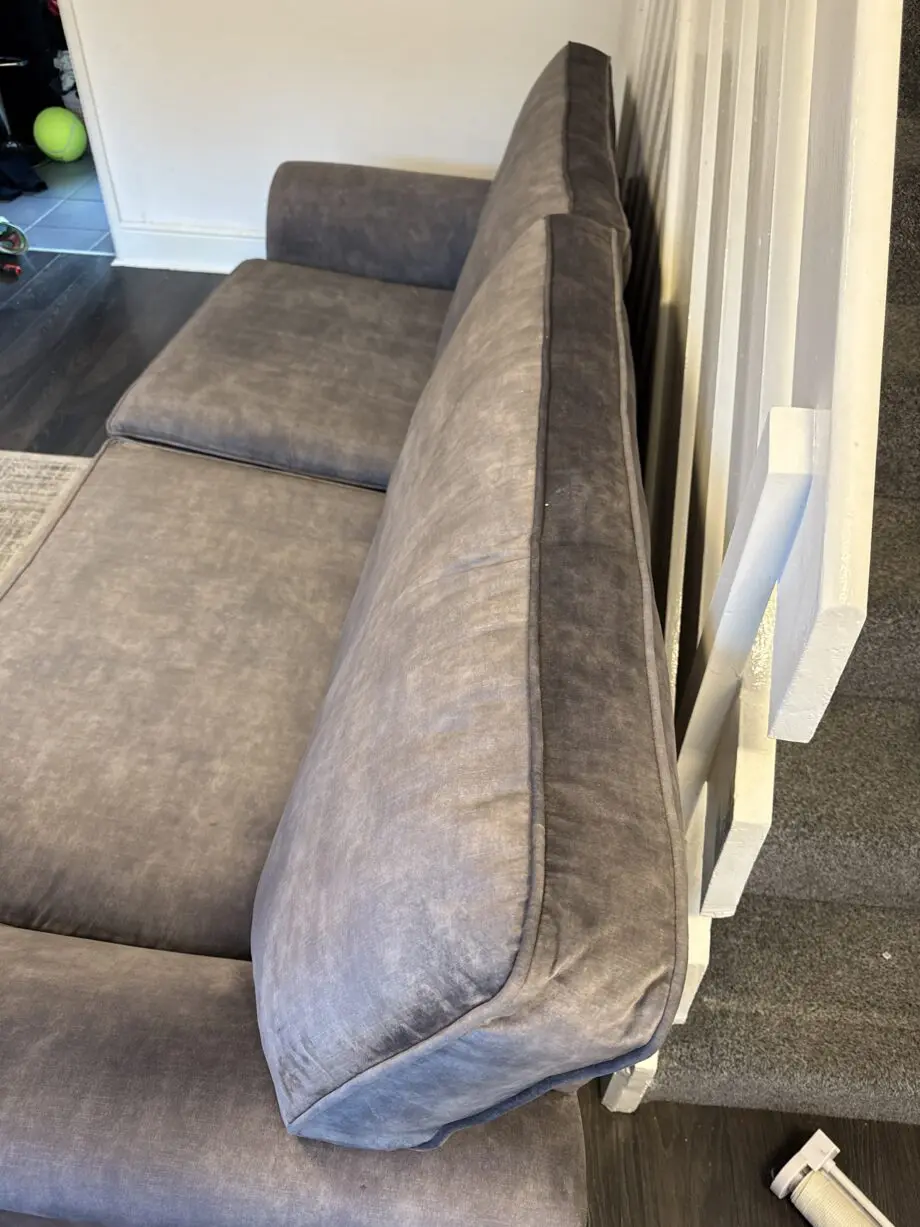 Grey Velvet sofa