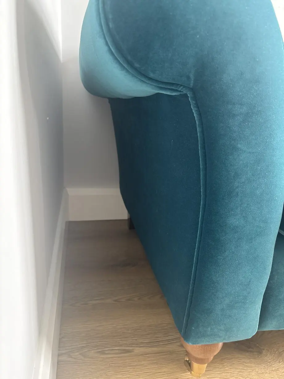 Swoon Green Velvet Two Seater Sofa