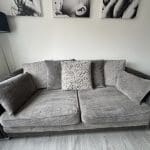 Grey 4 seater sofa Dfs