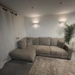 dunelm carson beige corner sofa